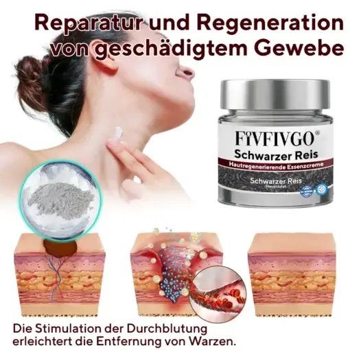 Fivfivgo® Schwarzer Reis Hautregenerierende Essenzcreme