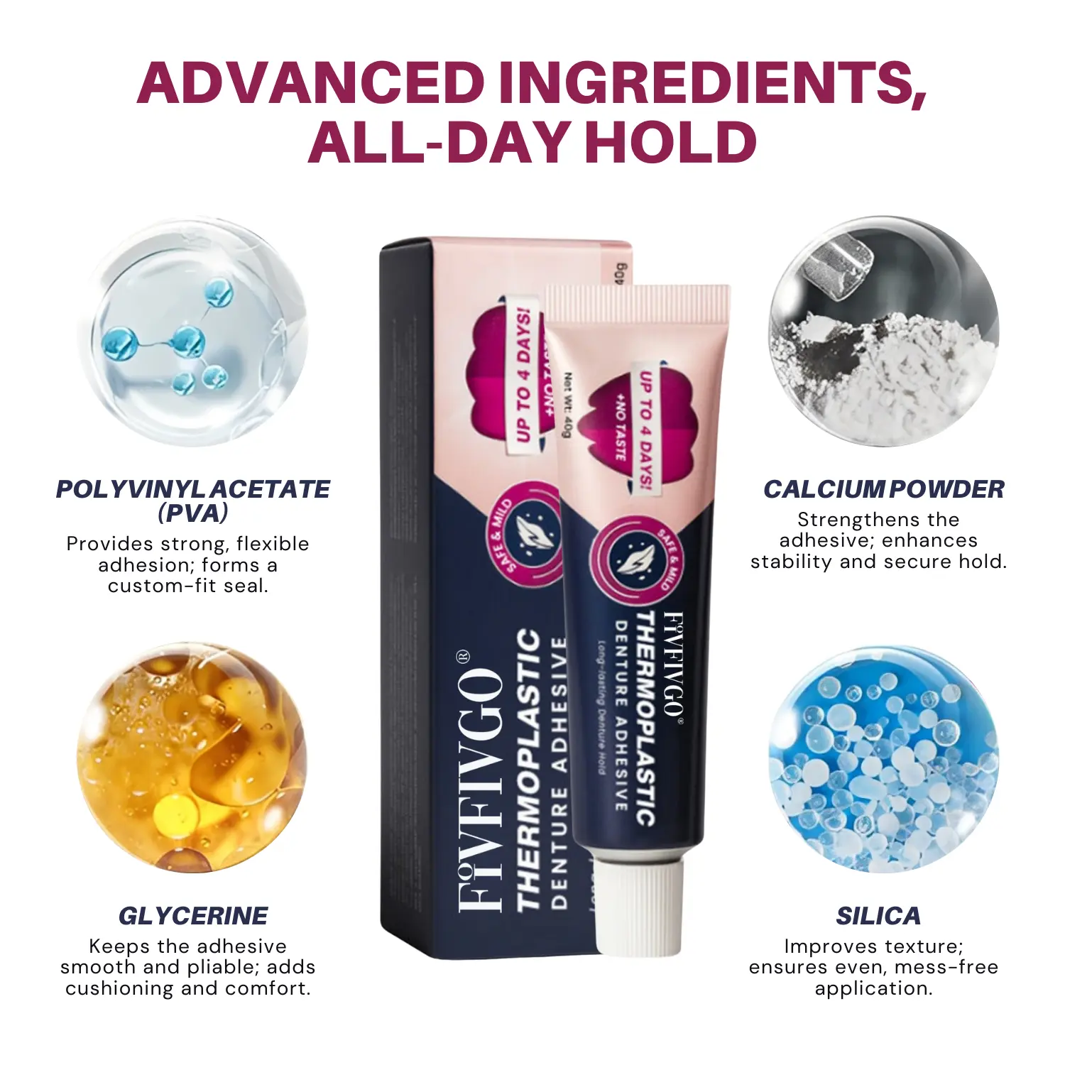 Fivfivgo® Thermoplastic Denture Adhesive